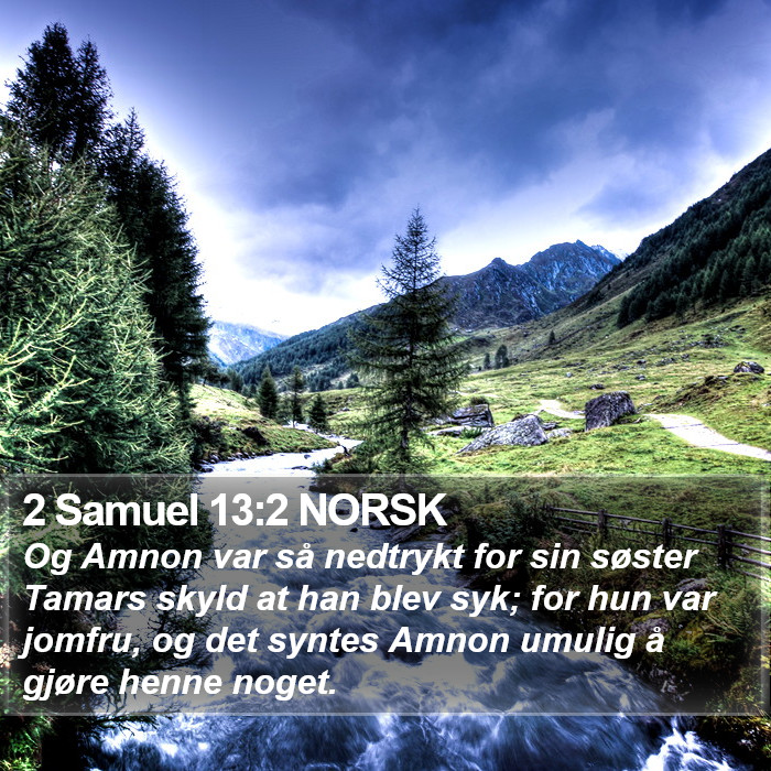 2 Samuel 13:2 NORSK Bible Study