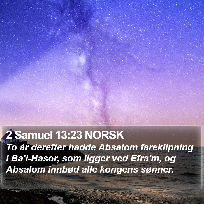 2 Samuel 13:23 NORSK Bible Study