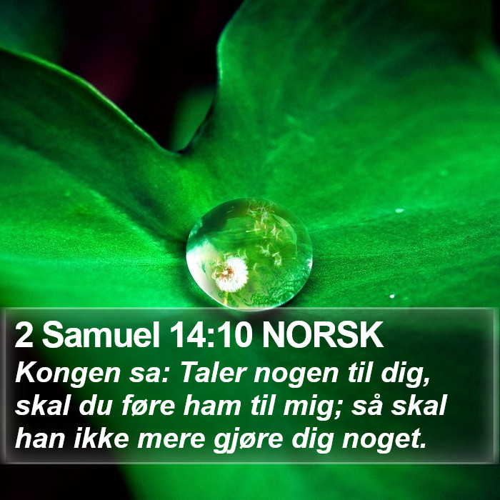 2 Samuel 14:10 NORSK Bible Study