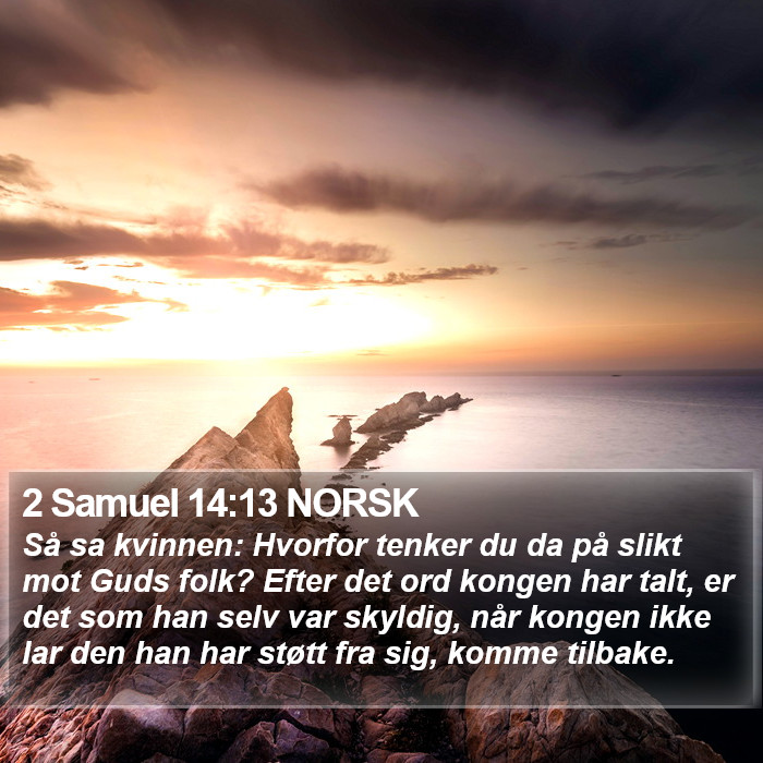 2 Samuel 14:13 NORSK Bible Study