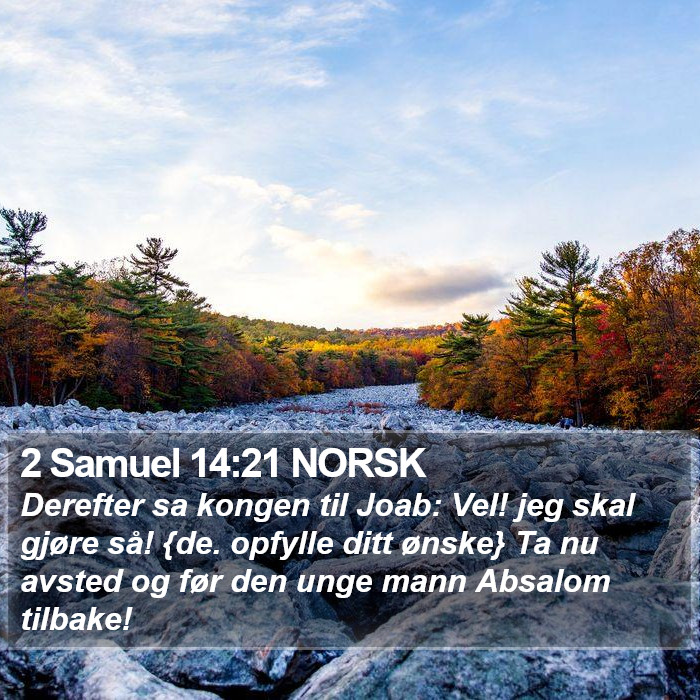 2 Samuel 14:21 NORSK Bible Study