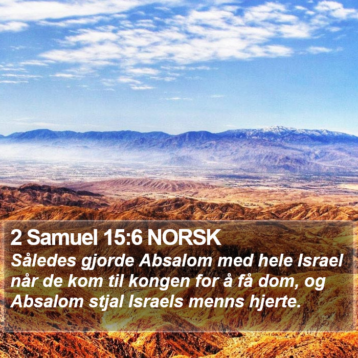 2 Samuel 15:6 NORSK Bible Study