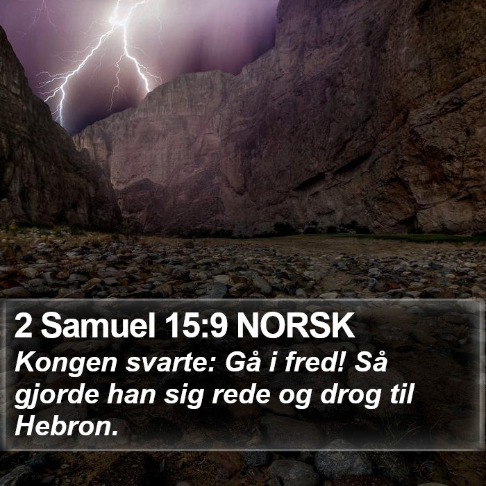 2 Samuel 15:9 NORSK Bible Study