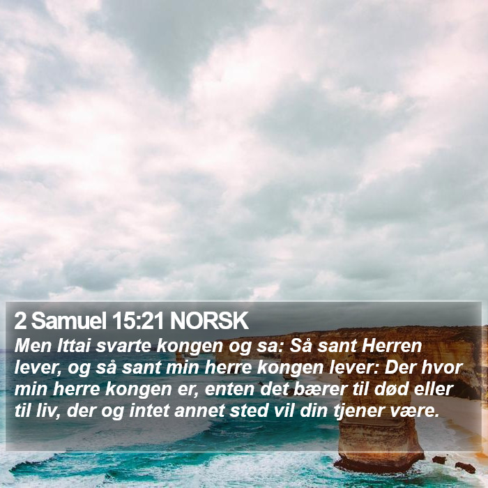 2 Samuel 15:21 NORSK Bible Study