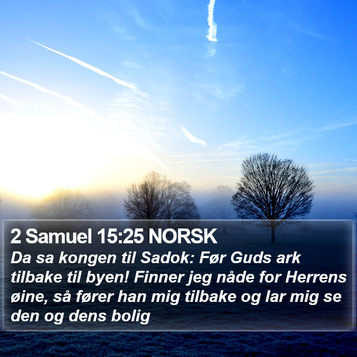 2 Samuel 15:25 NORSK Bible Study