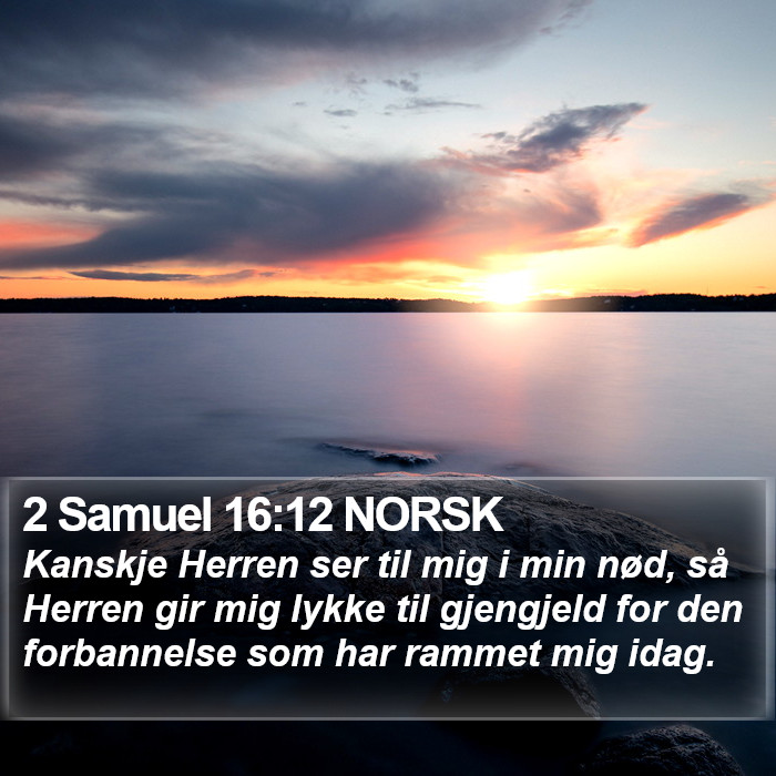 2 Samuel 16:12 NORSK Bible Study