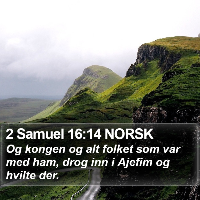 2 Samuel 16:14 NORSK Bible Study