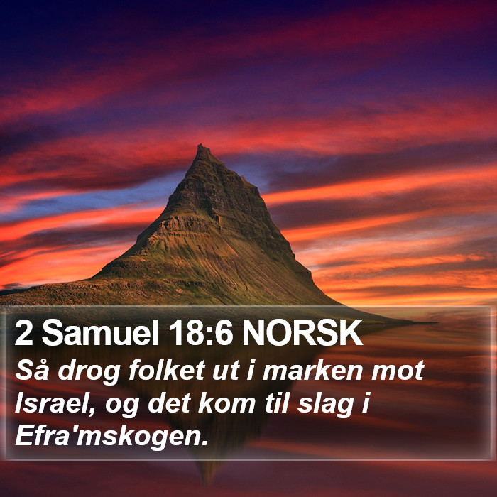 2 Samuel 18:6 NORSK Bible Study