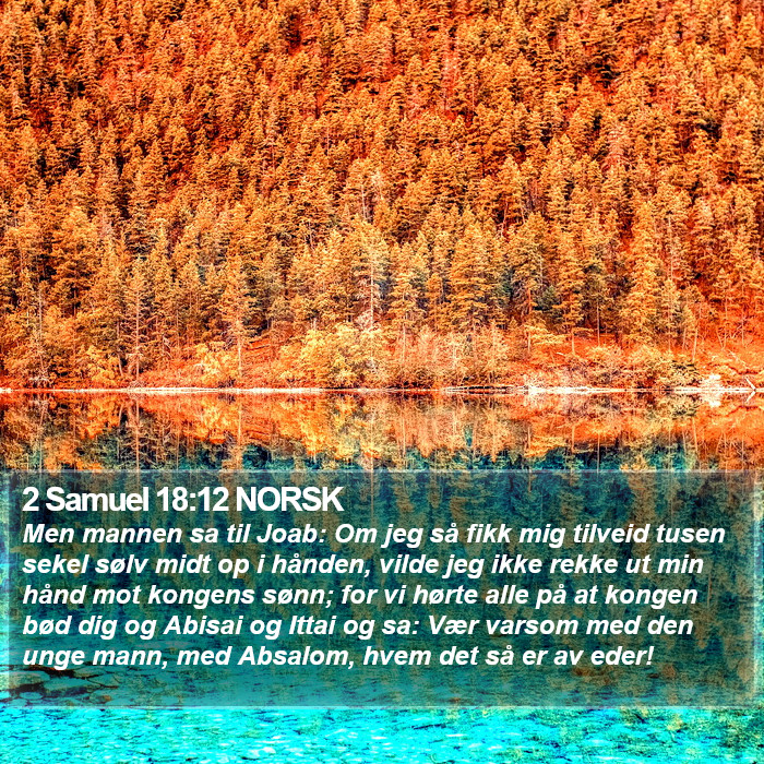 2 Samuel 18:12 NORSK Bible Study