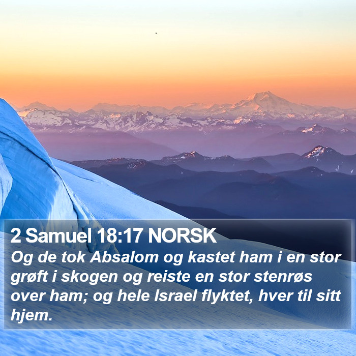 2 Samuel 18:17 NORSK Bible Study