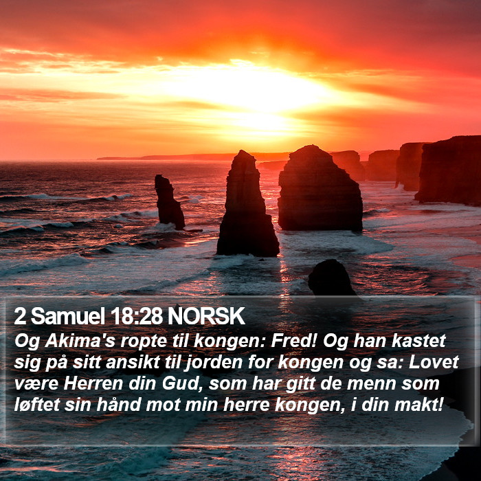 2 Samuel 18:28 NORSK Bible Study