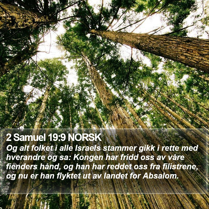 2 Samuel 19:9 NORSK Bible Study