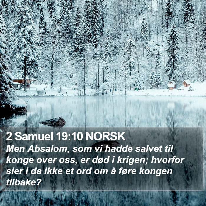 2 Samuel 19:10 NORSK Bible Study