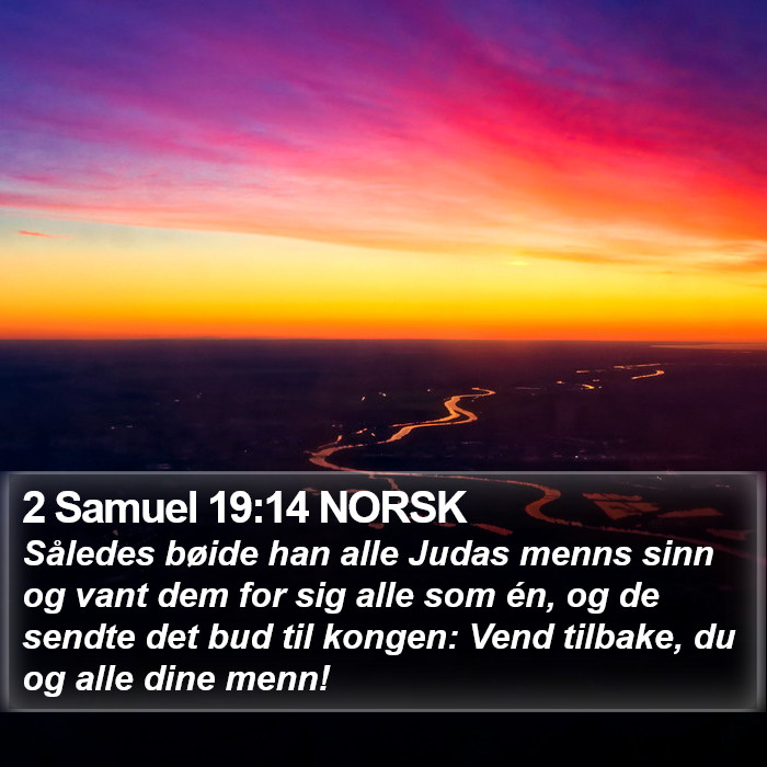 2 Samuel 19:14 NORSK Bible Study