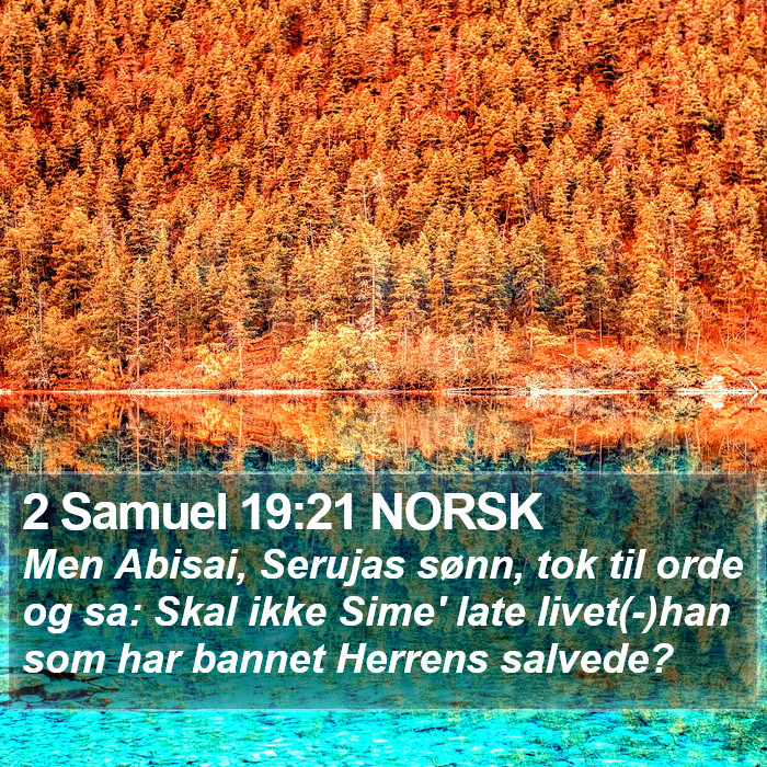 2 Samuel 19:21 NORSK Bible Study