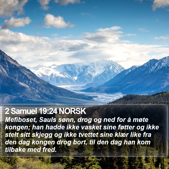 2 Samuel 19:24 NORSK Bible Study