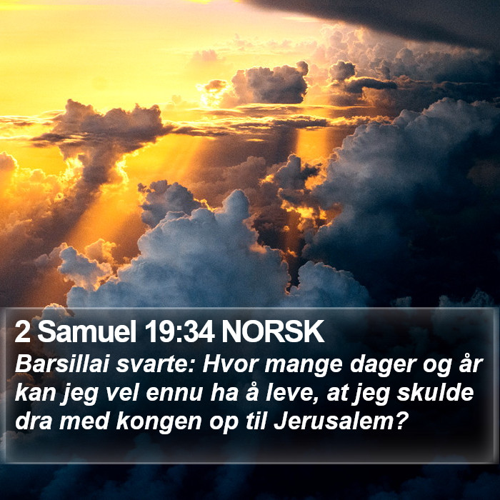 2 Samuel 19:34 NORSK Bible Study