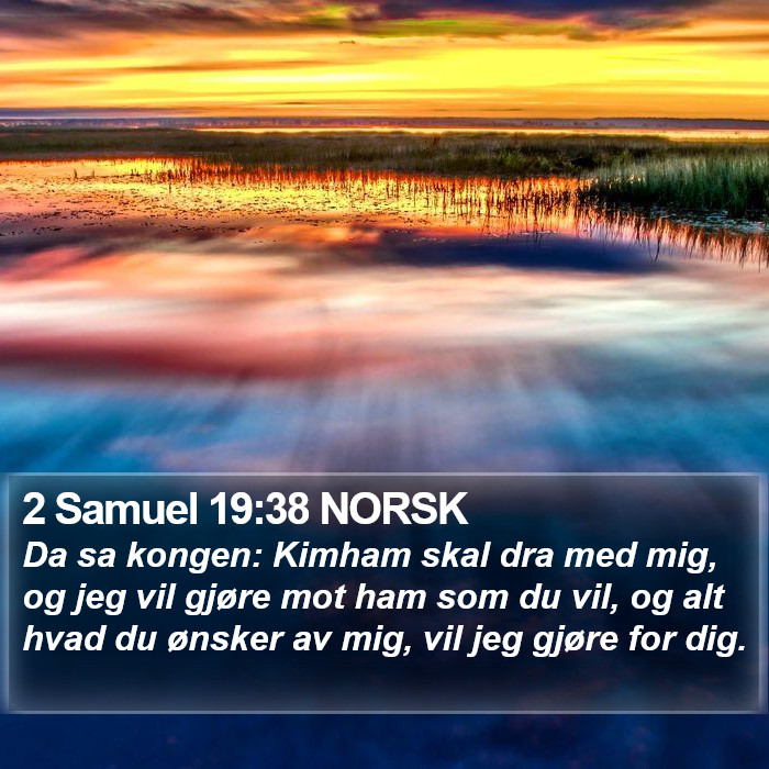 2 Samuel 19:38 NORSK Bible Study