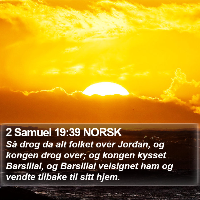 2 Samuel 19:39 NORSK Bible Study