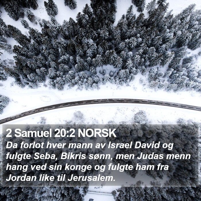 2 Samuel 20:2 NORSK Bible Study