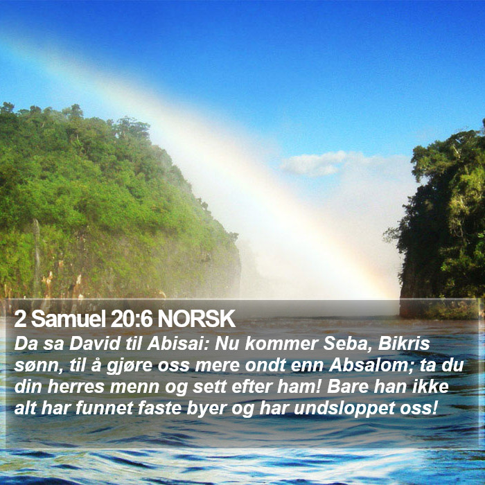 2 Samuel 20:6 NORSK Bible Study