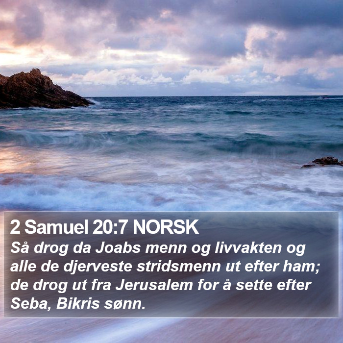 2 Samuel 20:7 NORSK Bible Study