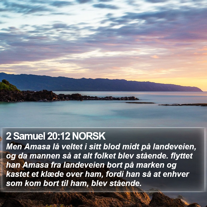 2 Samuel 20:12 NORSK Bible Study