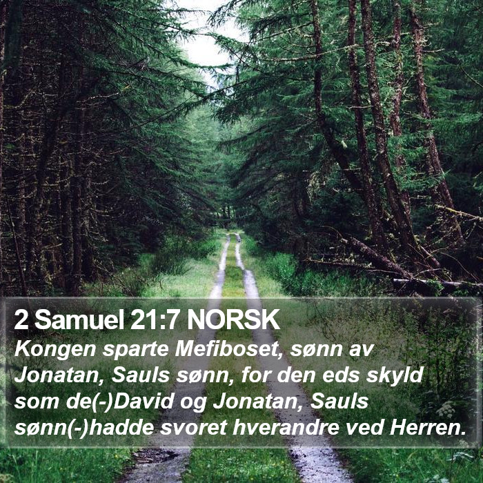 2 Samuel 21:7 NORSK Bible Study