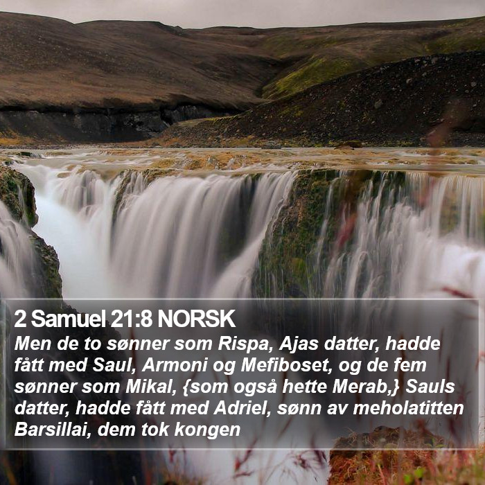 2 Samuel 21:8 NORSK Bible Study