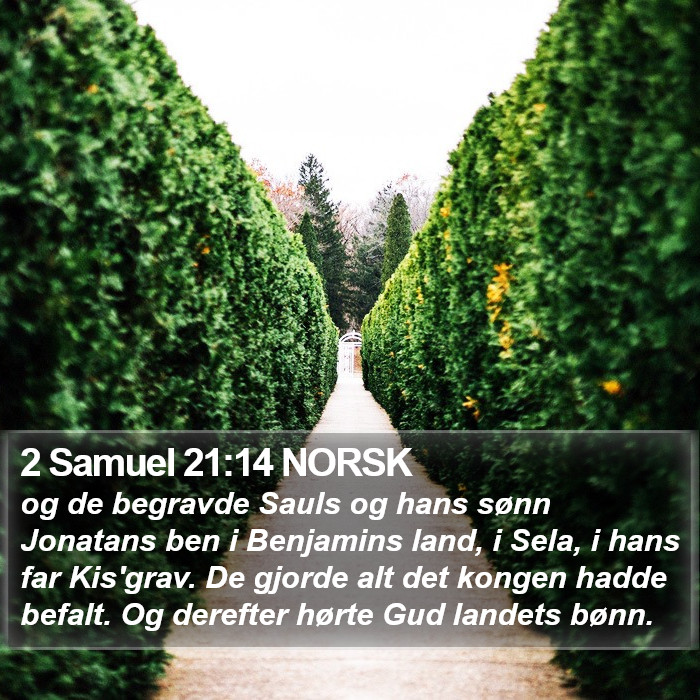 2 Samuel 21:14 NORSK Bible Study