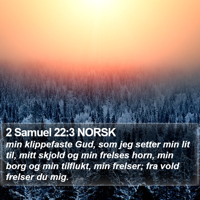 2 Samuel 22:3 NORSK Bible Study