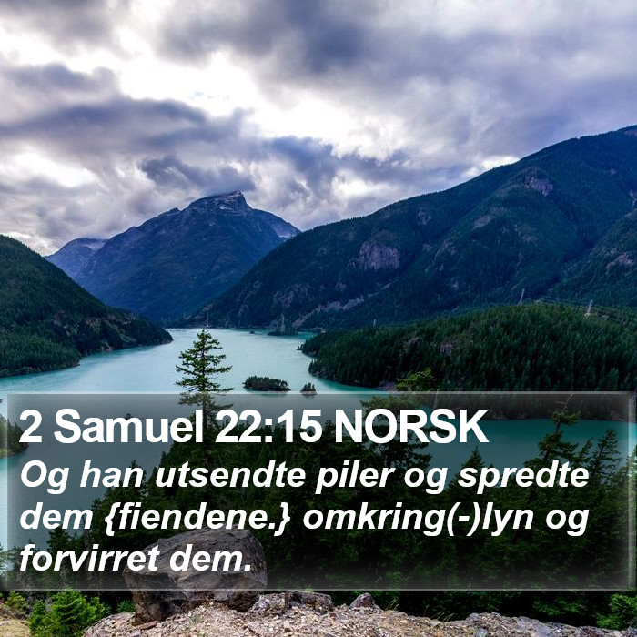 2 Samuel 22:15 NORSK Bible Study