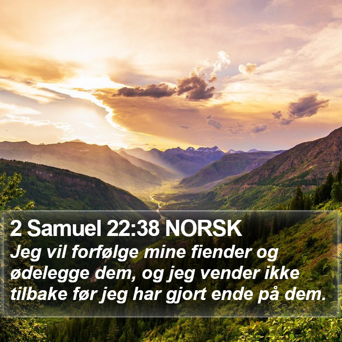 2 Samuel 22:38 NORSK Bible Study