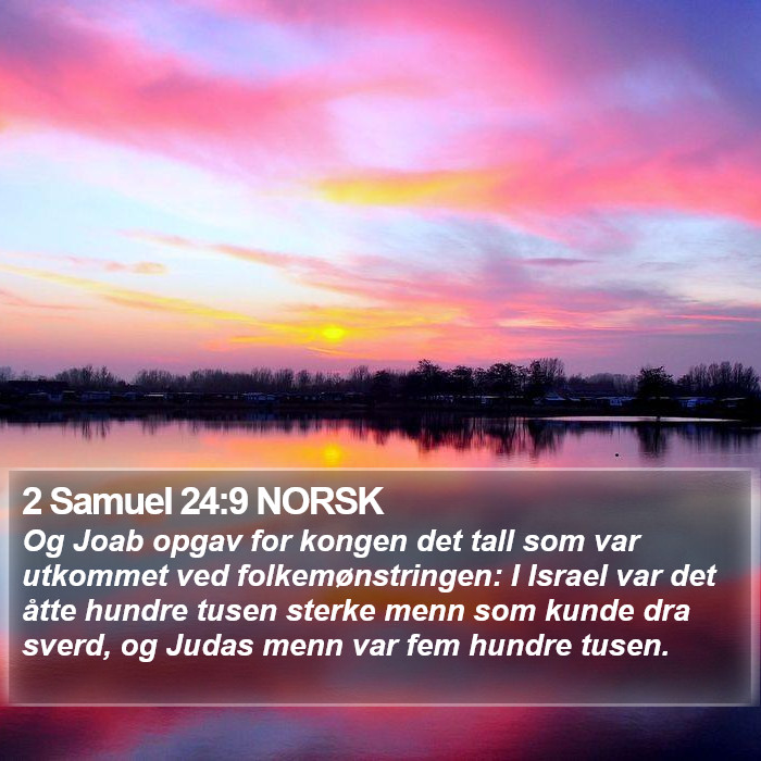 2 Samuel 24:9 NORSK Bible Study