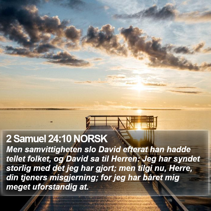 2 Samuel 24:10 NORSK Bible Study