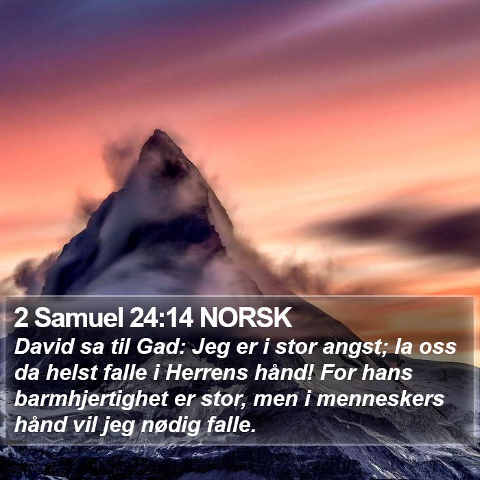 2 Samuel 24:14 NORSK Bible Study