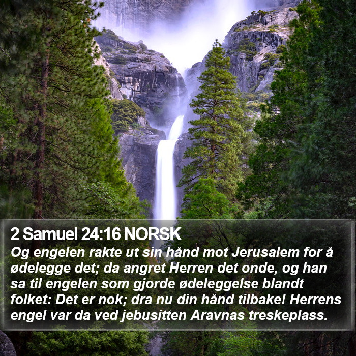 2 Samuel 24:16 NORSK Bible Study