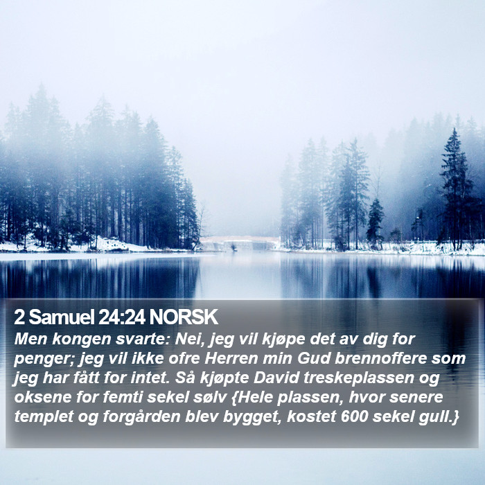 2 Samuel 24:24 NORSK Bible Study