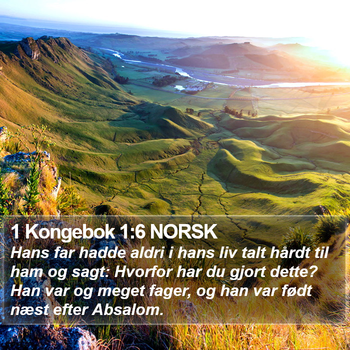 1 Kongebok 1:6 NORSK Bible Study