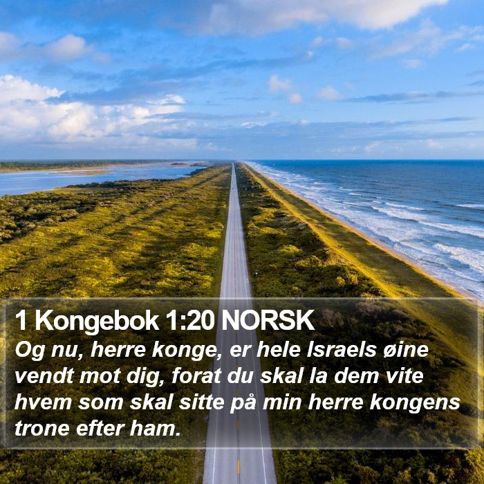 1 Kongebok 1:20 NORSK Bible Study