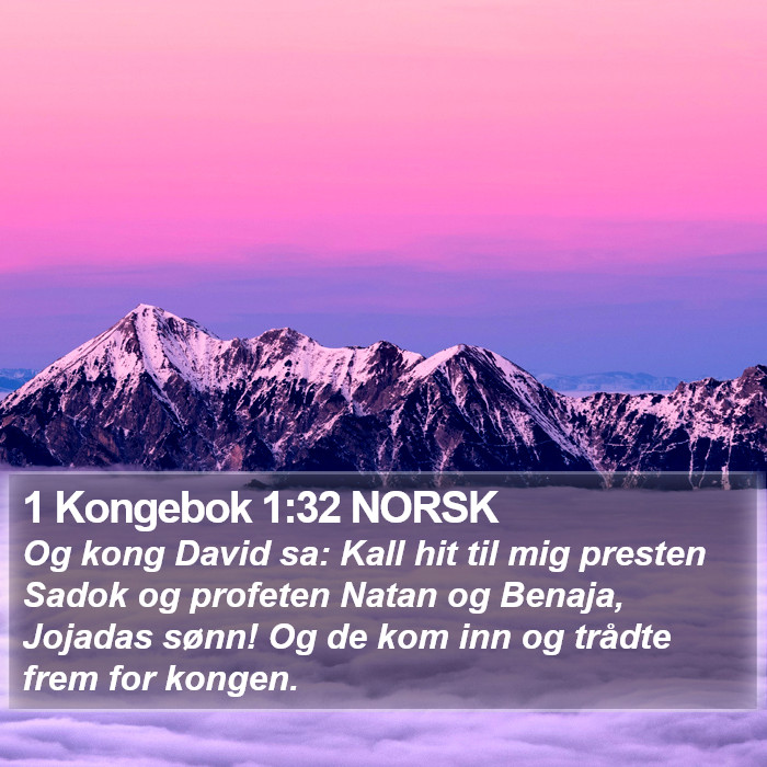 1 Kongebok 1:32 NORSK Bible Study