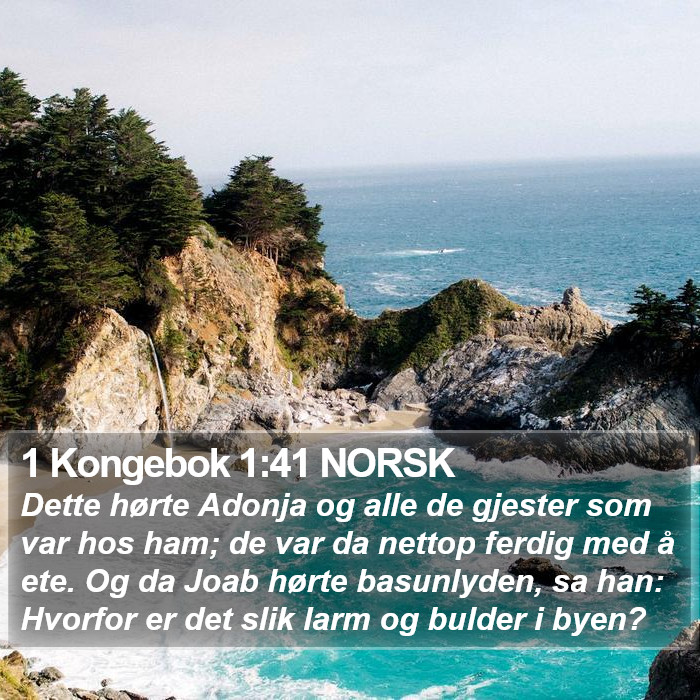 1 Kongebok 1:41 NORSK Bible Study