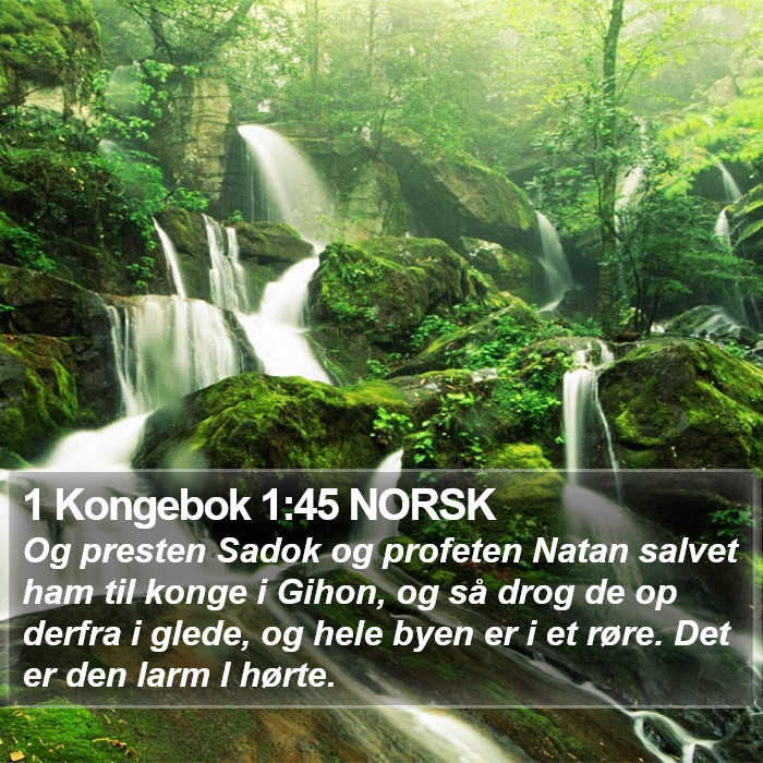 1 Kongebok 1:45 NORSK Bible Study