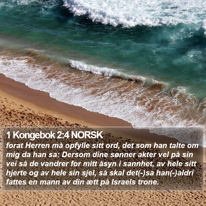 1 Kongebok 2:4 NORSK Bible Study