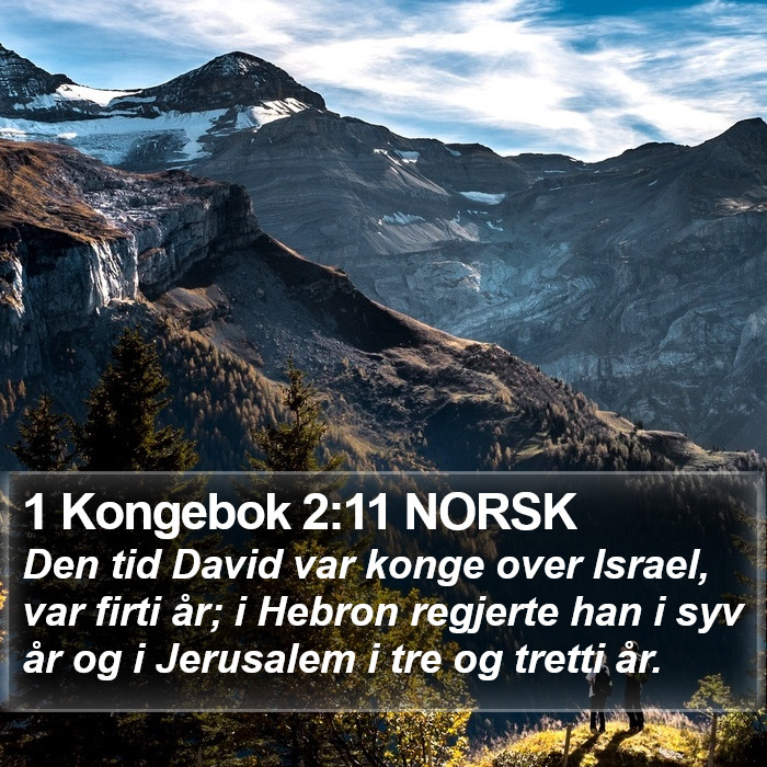 1 Kongebok 2:11 NORSK Bible Study