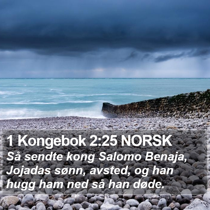1 Kongebok 2:25 NORSK Bible Study