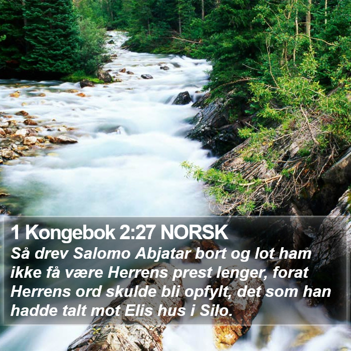 1 Kongebok 2:27 NORSK Bible Study