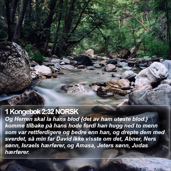 1 Kongebok 2:32 NORSK Bible Study
