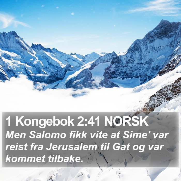 1 Kongebok 2:41 NORSK Bible Study