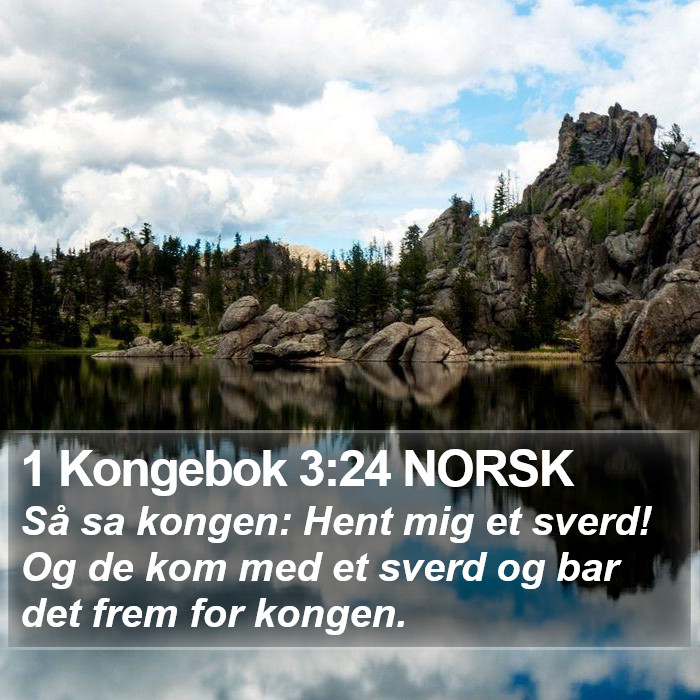 1 Kongebok 3:24 NORSK Bible Study